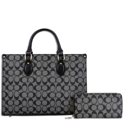 2pc Half Moon Satchel with Wallet