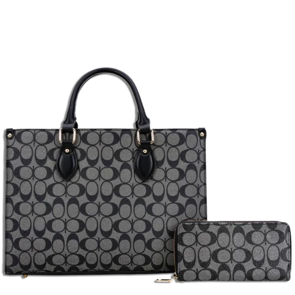 2pc Half Moon Satchel with Wallet
