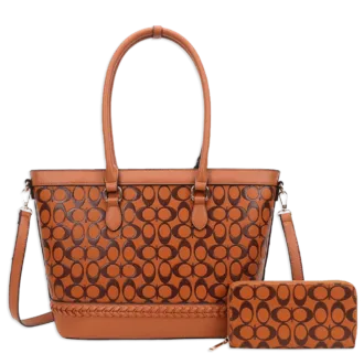2pc Half Moon Tote with Wallet
