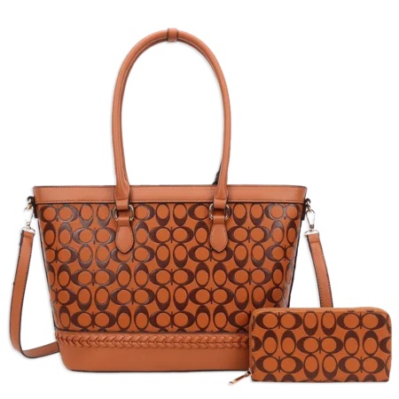 2pc Half Moon Tote with Wallet