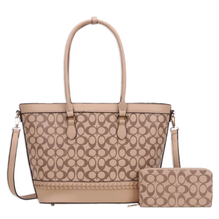 2pc Half Moon Tote with Wallet