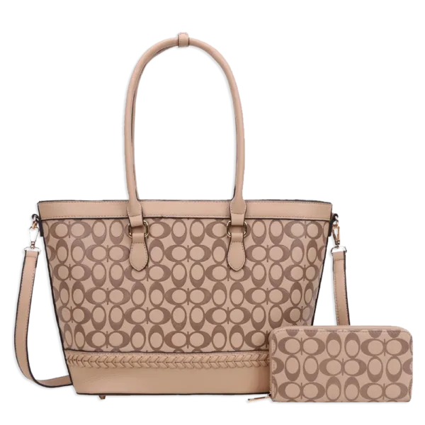 2pc Half Moon Tote with Wallet