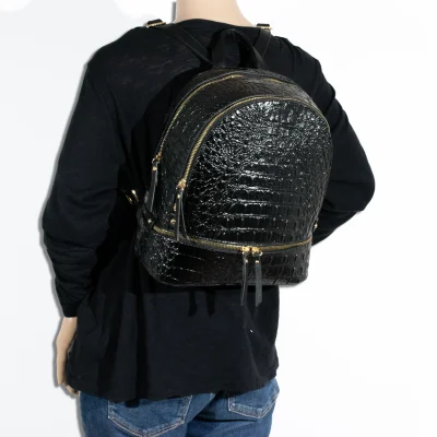 3pc Croc Backpack With Wallet & Crossbody