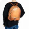 3pc Croc Backpack With Wallet & Crossbody
