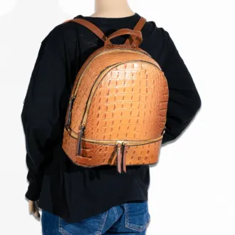 3pc Croc Backpack With Wallet & Crossbody