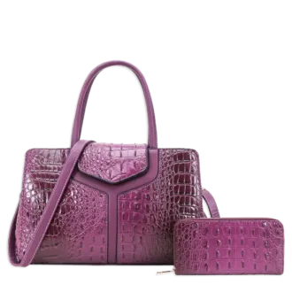 2pc Croc Doctor Bag with Wallet