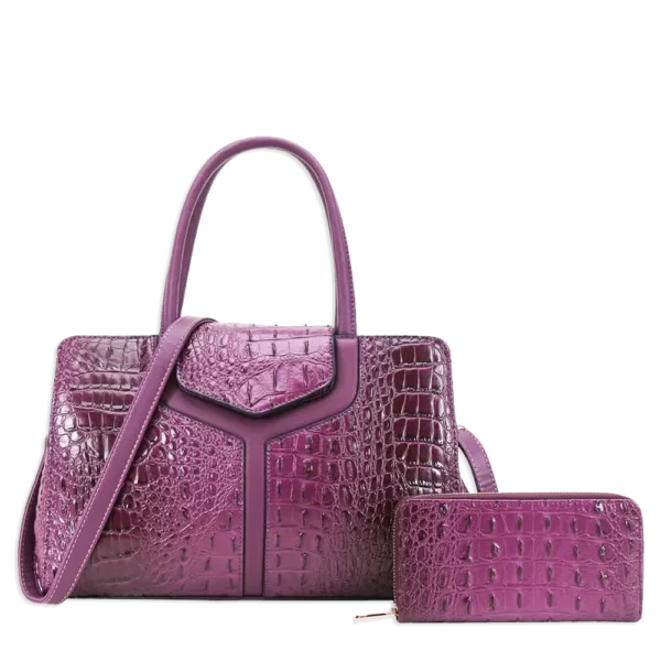 2pc Croc Doctor Bag with Wallet