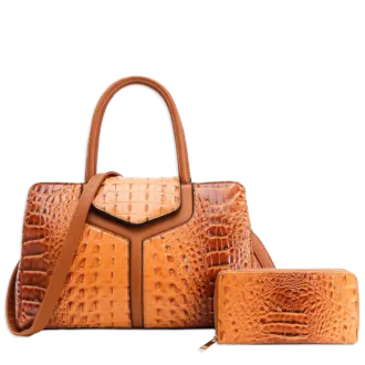 2pc Croc Doctor Bag with Wallet