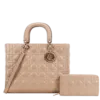 2pc Large Quilted Bag with Wallet