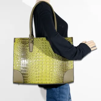 2pc Croc Satchel with Wallet