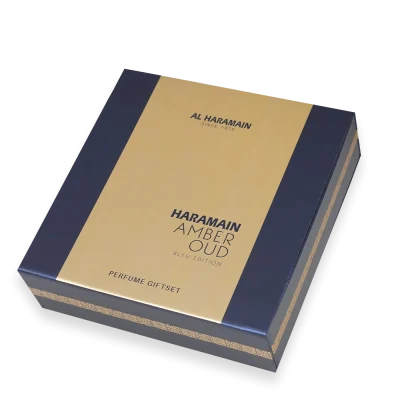 Amber Oud Bleu Edition by Al Haramain Perfumes 2.5 oz. Gift Set