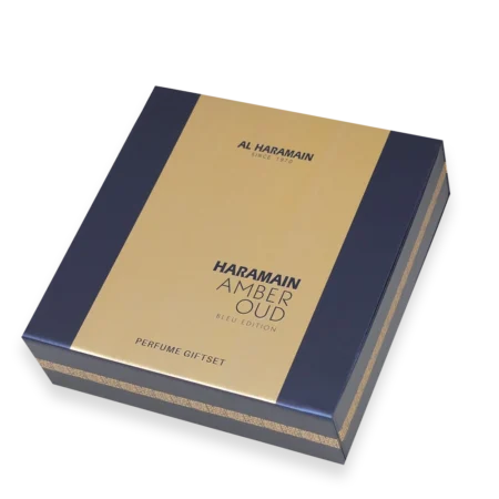 Amber Oud Bleu Edition by Al Haramain Perfumes 2.5 oz. Gift Set