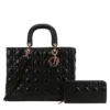 2pc Large Quilted Bag with Wallet