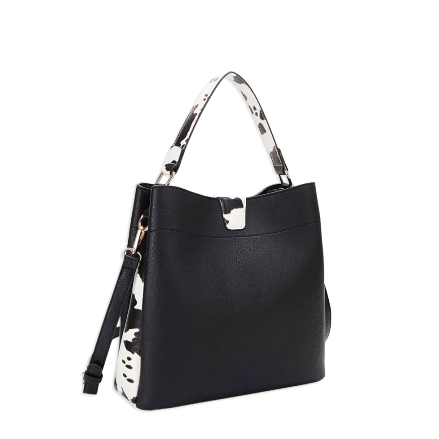 Cow Print Satchel