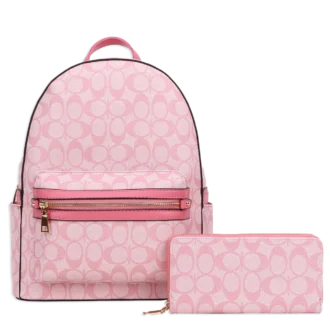 2pc Half Moon Backpack with Wallet