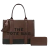 2pc The XL Leather Tote Bag with Wallet