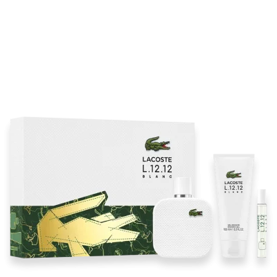 Lacoste L.12.12 Blanc Pure 3.3 oz. Gift Set
