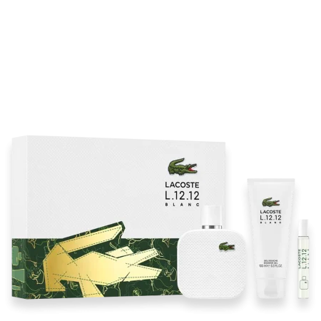 Lacoste L.12.12 Blanc Pure 3.3 oz. Gift Set