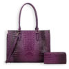 2pc Croc Satchel with Wallet