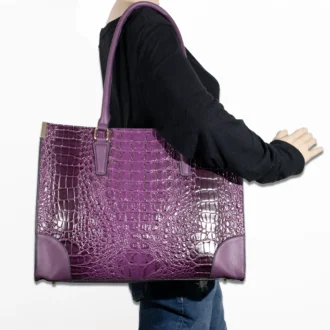 2pc Croc Satchel with Wallet