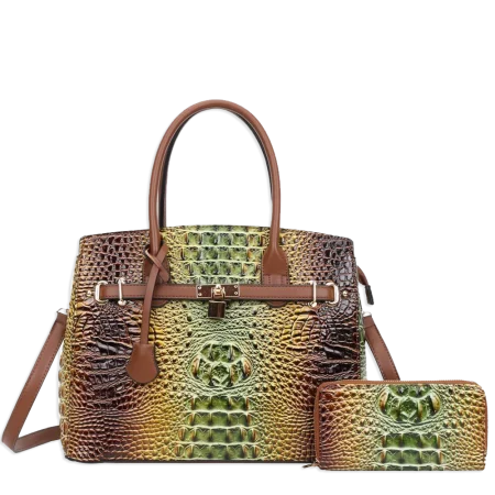 2pc Large Lock Charm with Wallet