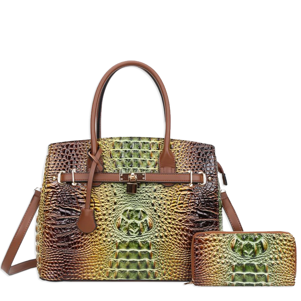 2pc Large Lock Charm with Wallet