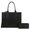 2pc The Large Leather Tote with Wallet