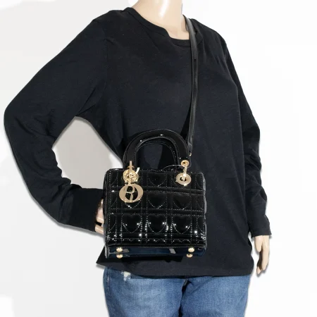 2pc Square Quilted Heart Crossbody with Wallet