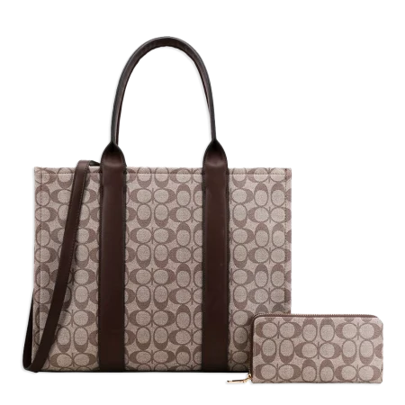 2pc Half Moon Tote with Wallet