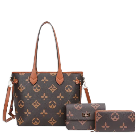 3pc Spade Tote with Wallet & Crossbody