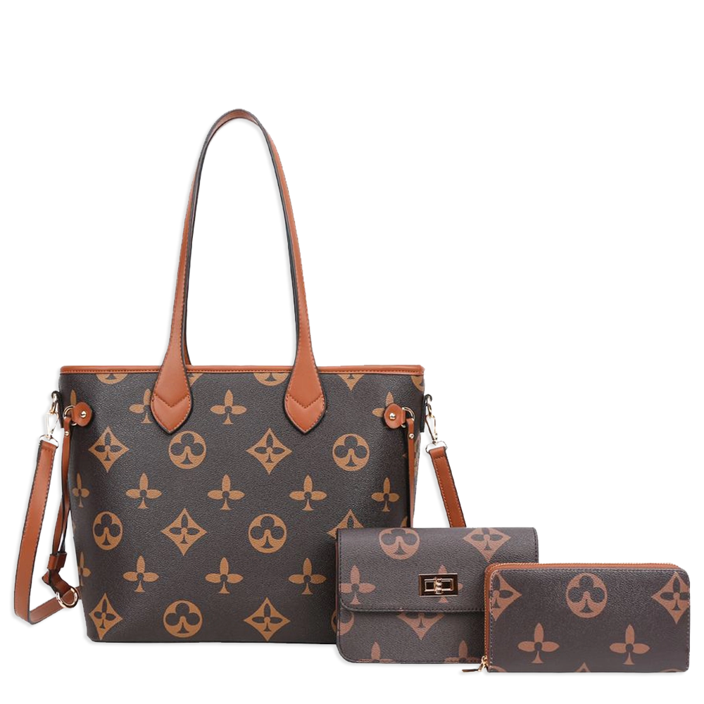 3pc Spade Tote with Wallet & Crossbody