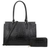 2pc Croc Satchel with Wallet