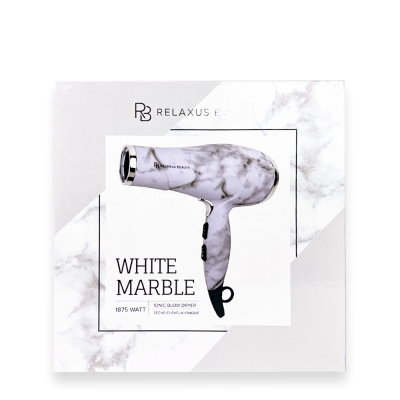 White Marble Ionic Blow Dryer
