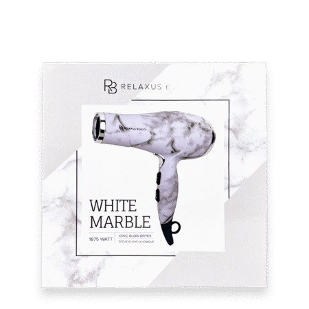 White Marble Ionic Blow Dryer