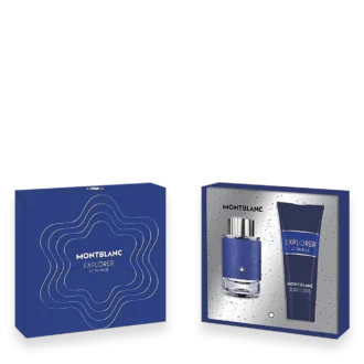 Explorer Ultra Blue by Mont Blanc 2 oz. Gift Set