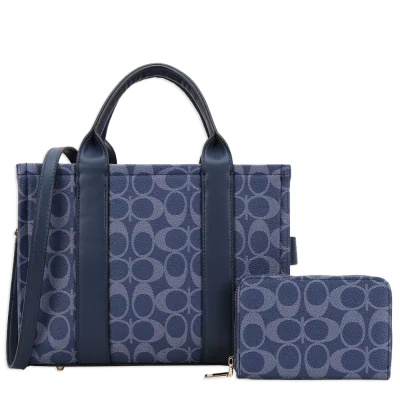 2pc Half Moon Tote Bag with Wallet