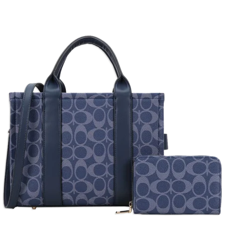 2pc Half Moon Tote Bag with Wallet