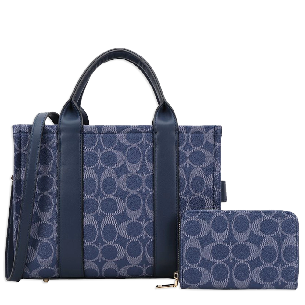 2pc Half Moon Tote Bag with Wallet