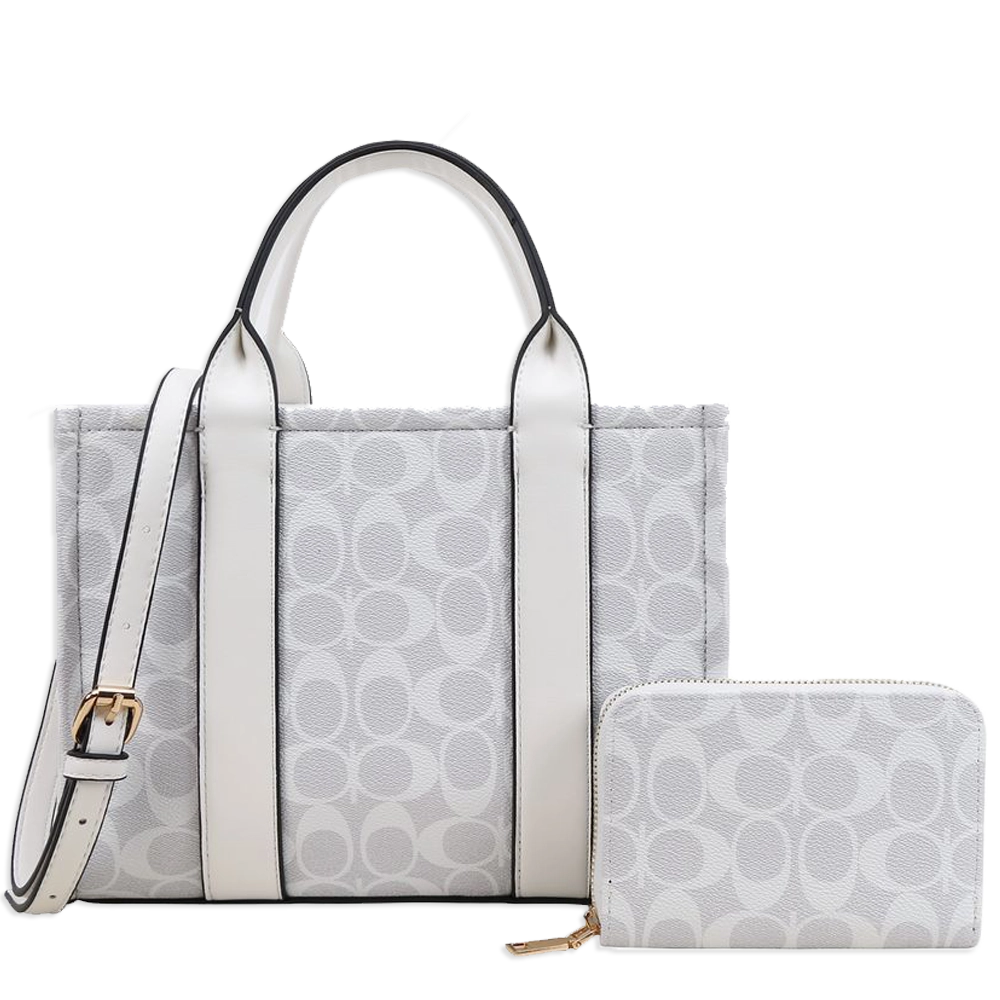 2pc Half Moon Tote Bag with Wallet
