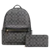 2pc Double Half Moon Backpack with Wallet