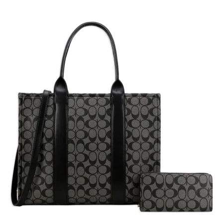 2pc Half Moon Tote with Wallet