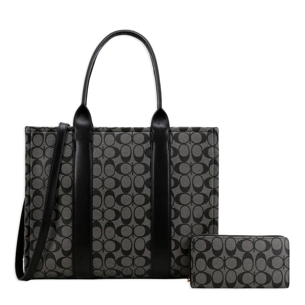 2pc Half Moon Tote with Wallet