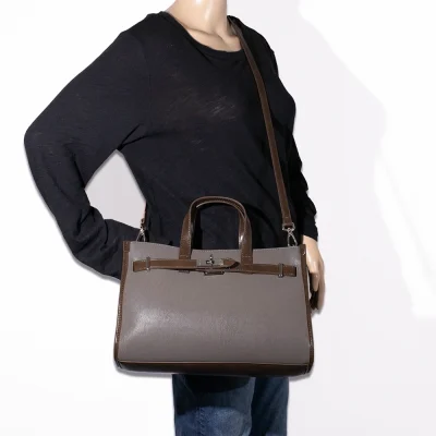 2pc Front Lock Satchel with Wallet