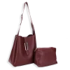 2pc Hobo Shoulder Bag with Makeup Bag