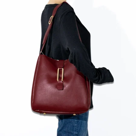 2pc Hobo Shoulder Bag with Makeup Bag