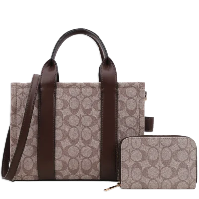 2pc Half Moon Tote Bag with Wallet