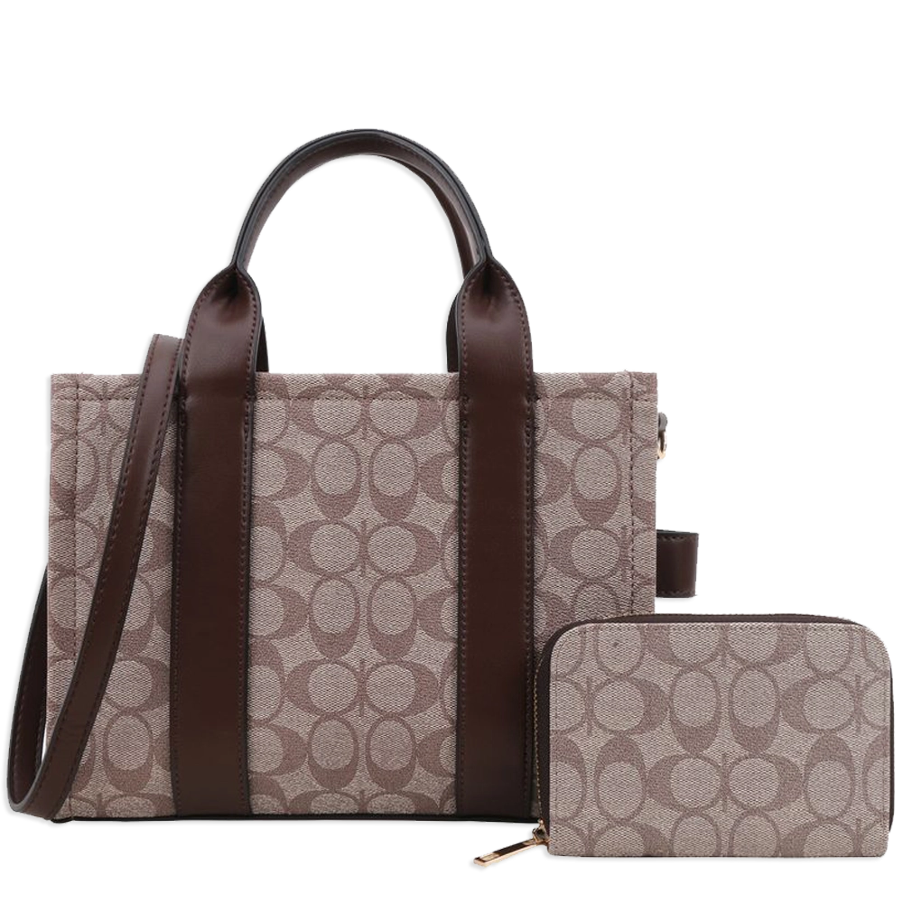 2pc Half Moon Tote Bag with Wallet