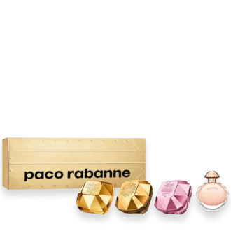 Paco Rabanne Miniature Collection For Women Box and bottles
