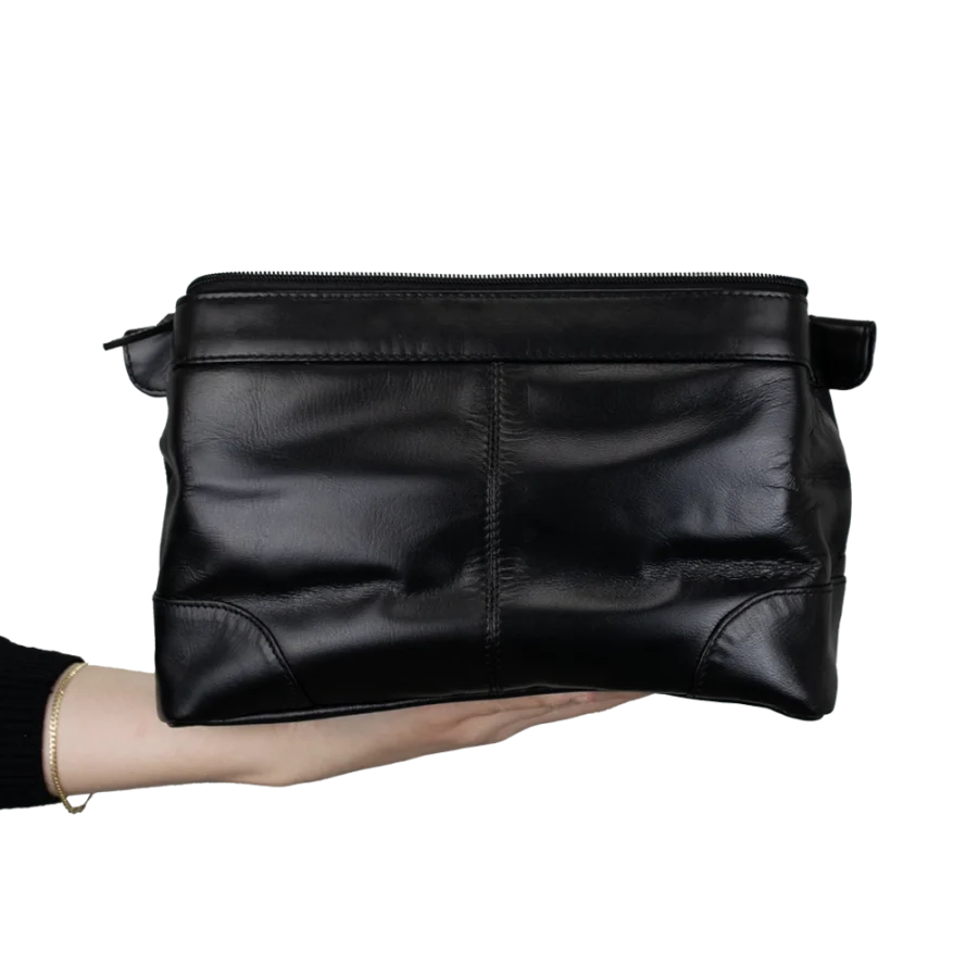 Men's Toiletry Bag - Genuine Leather