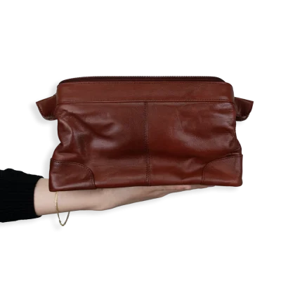 Men's Toiletry Bag - Genuine Leather